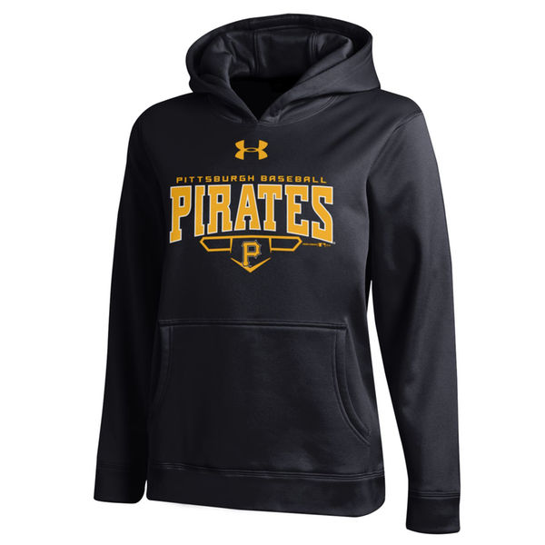 Men Pittsburgh Pirates Under Armou Fleece Hoodie - Black